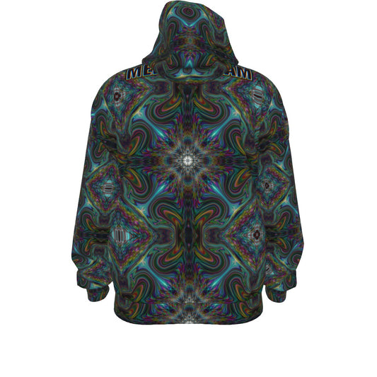 Mind Warp Zip-Up Hoodie – Unisex Cotton | Rave & Festival Clothing | Melted Glam