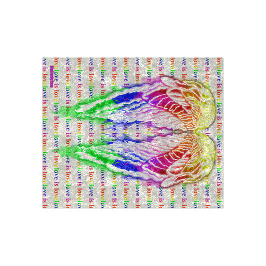 Love is love pride Crushed Velvet Blanket Rave / festival / psychedelic vibe