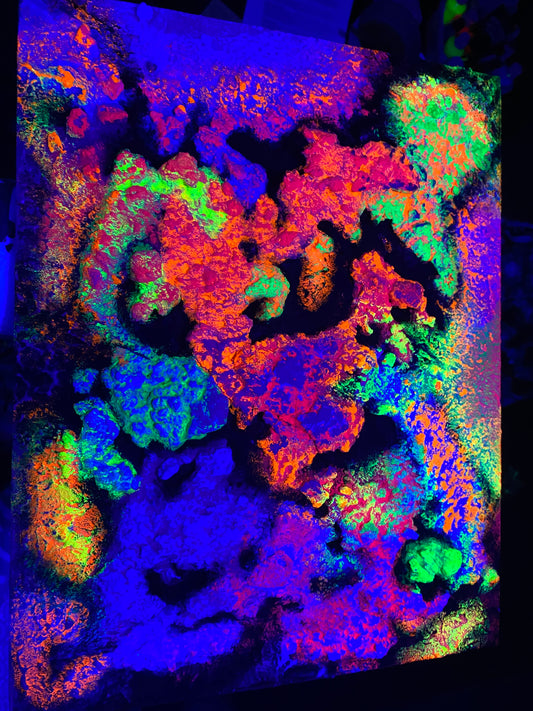 Glam portal Galaxy painting , a 14 x 11-inch , UV Sold!