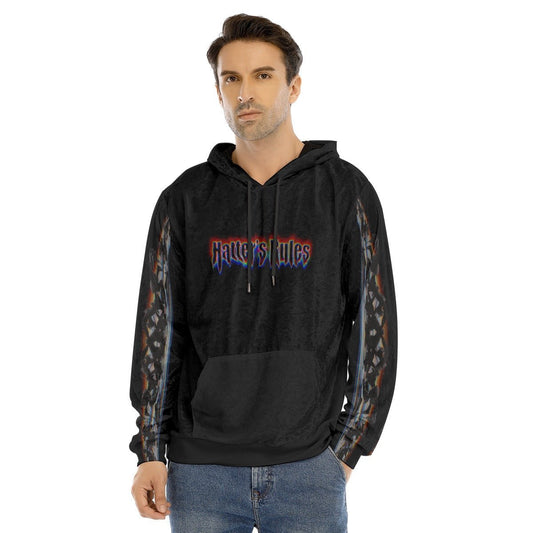 Hatter's Rules Velvet Hoodie – Unisex | Rave & Festival Clothing | Melted Glam - Hoodie - Melted Glam LLC
