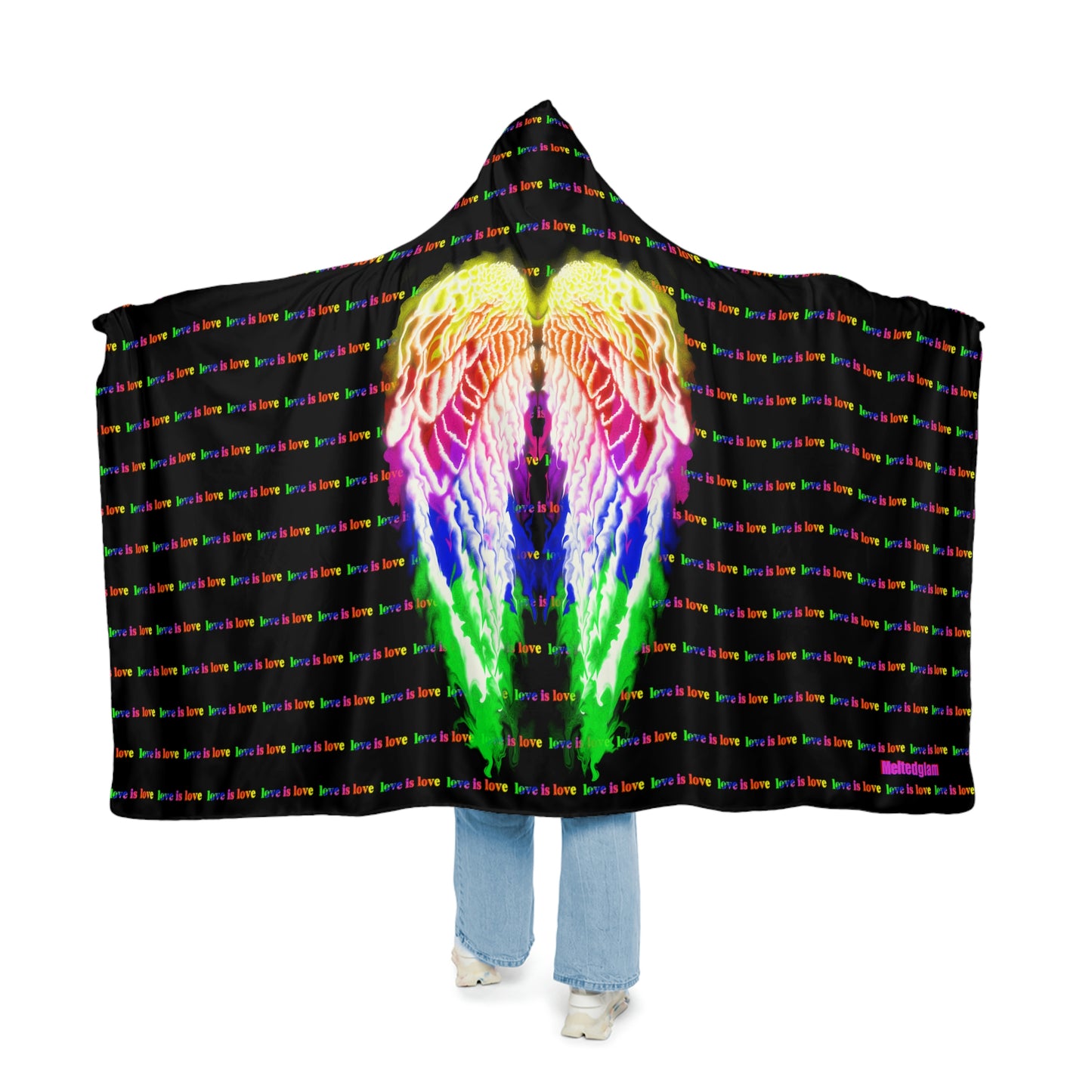 Love is love Snuggle Blanket Rave / festival / psychedelic vibe