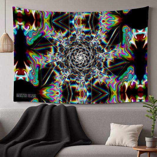 Vaporwave & EDM Tapestries: How to Decorate Your Rave Room - Melted Glam LLC