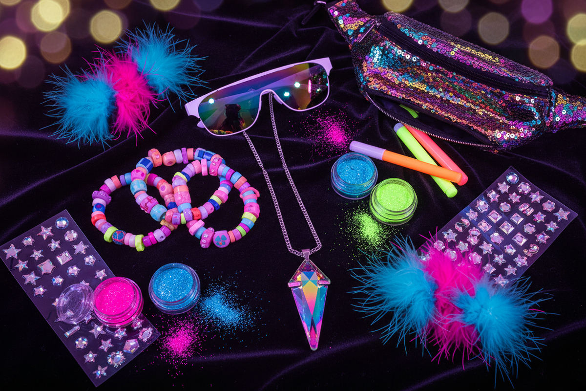 Rave Accessories Must-Haves: The Ultimate Festival Packing List – Melted Glam