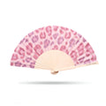 Pink Cheetah Print Hand Fan -Hand fan- Melted Glam LLC