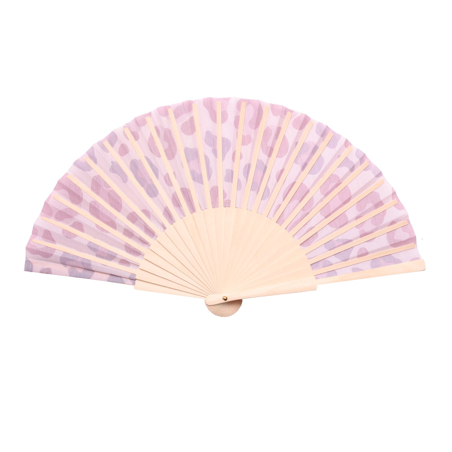 Pink Cheetah Print Hand Fan -Hand fan- Melted Glam LLC