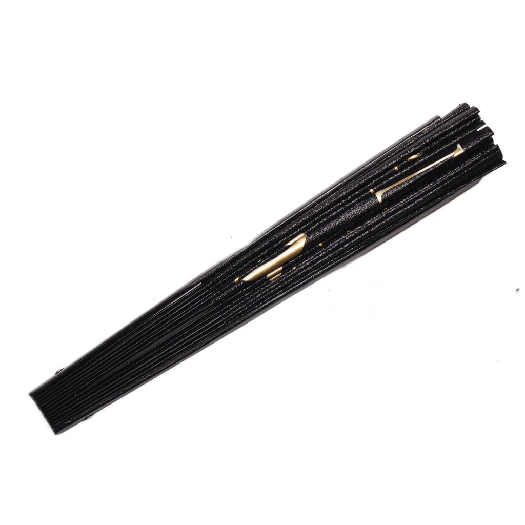 Black Sparkle All Night Long XL Hand Fan -Hand fan- Melted Glam LLC
