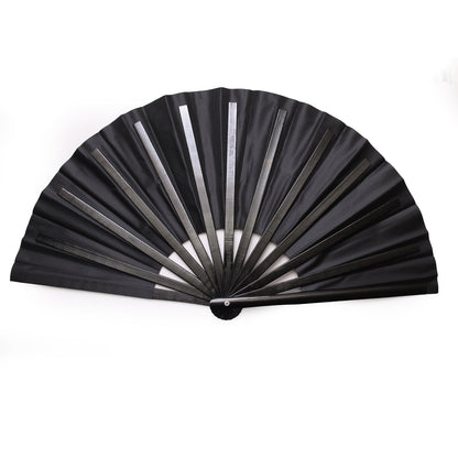 Black Sparkle All Night Long XL Hand Fan