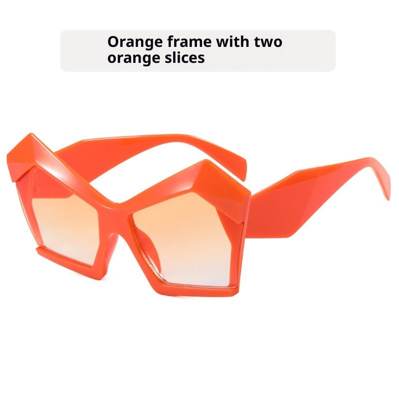 Oversized Square Cateye Polarized Sunglasses Big Trendy Style Fashionable Personality Big Frame Sunglasses New Fashionable & Popular Street Style Sunglasses For Women -Sunglasses- Melted Glam LLC