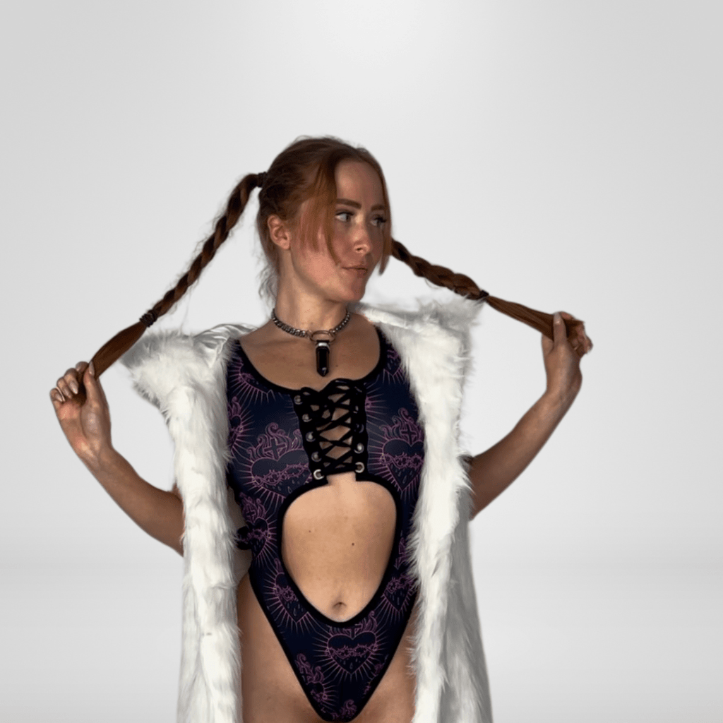Long LED Light Up Faux Fur Coat - Melted Glam LLC