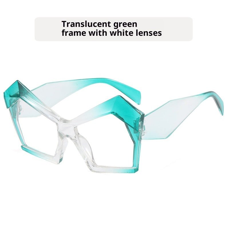 Oversized Square Cateye Polarized Sunglasses Big Trendy Style Fashionable Personality Big Frame Sunglasses New Fashionable & Popular Street Style Sunglasses For Women -Sunglasses- Melted Glam LLC