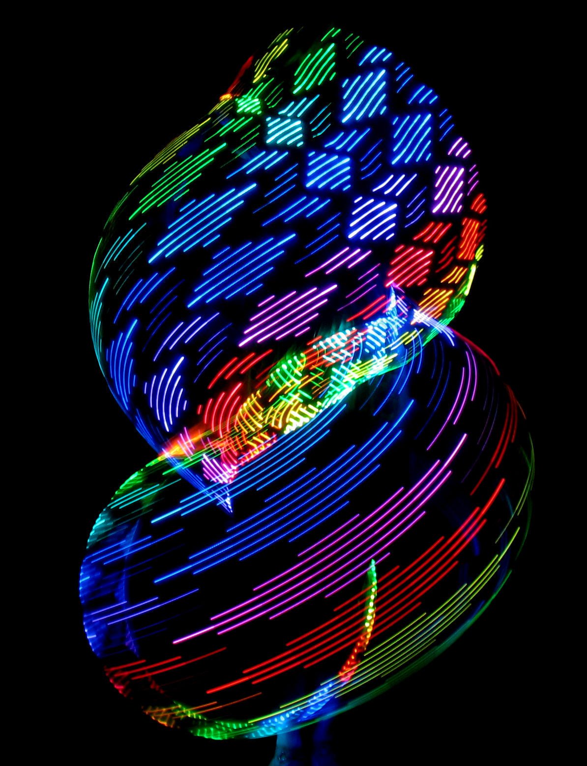 Ready to Ship Atomic V LED Hoops -LED Hoop- Melted Glam LLC