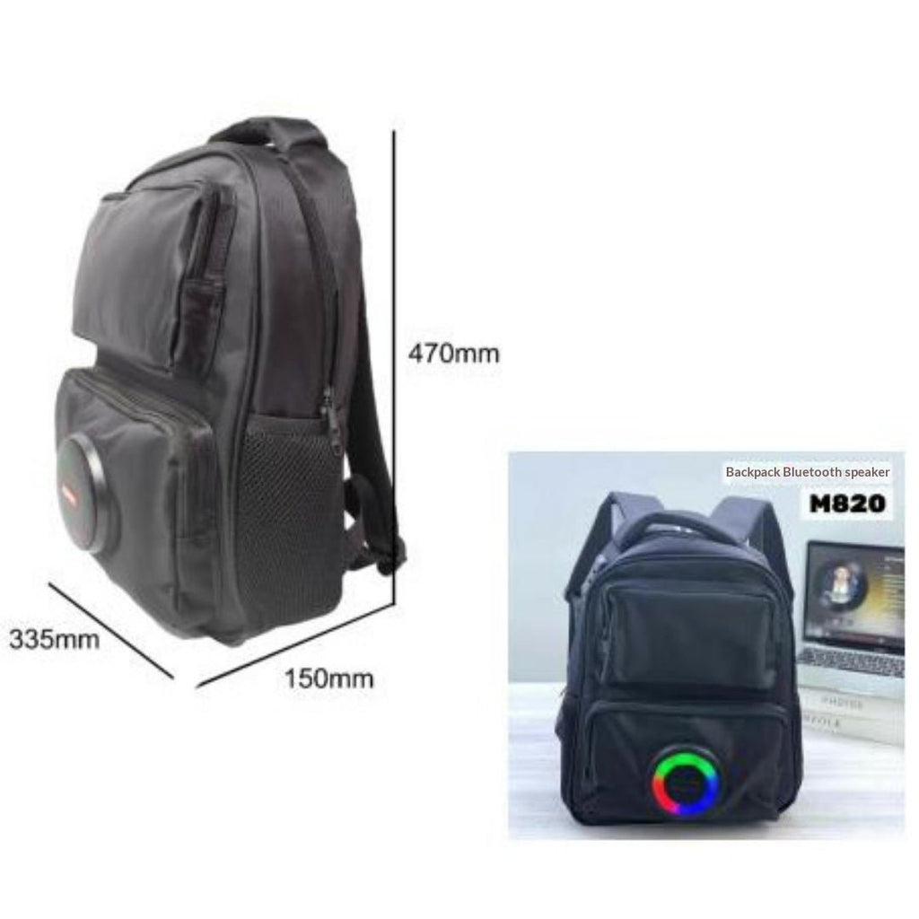 Bluetooth Speaker Backpack – Waterproof Rechargeable Outdoor Backpack with Built-In Speaker -Backpacks- Melted Glam LLC