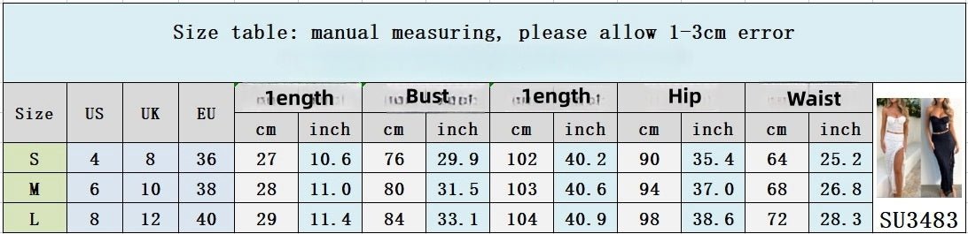 Summer Sexy Irregular Slit Sheath Dress Hot Girl Tube Top Two-piece Set -Dress- Melted Glam LLC