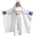 Crystal Wings – Unisex Wearable Hooded Blanket | Rave & Festival Gear | Melted Glam - Hooded Blanket - Melted Glam LLC