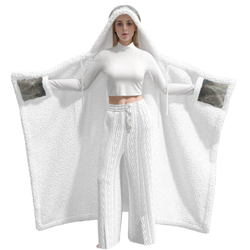 Melting Flower Hooded Blanket – Unisex | Rave & Festival Wear | Melted Glam - Hooded Blanket - Melted Glam LLC