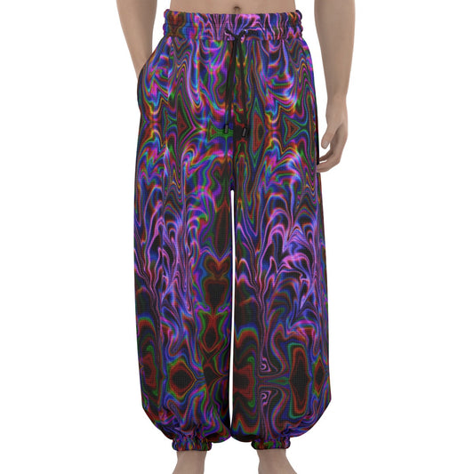 Purple Liquid Lantern Pants – Unisex | Rave & Festival Clothing | Melted Glam