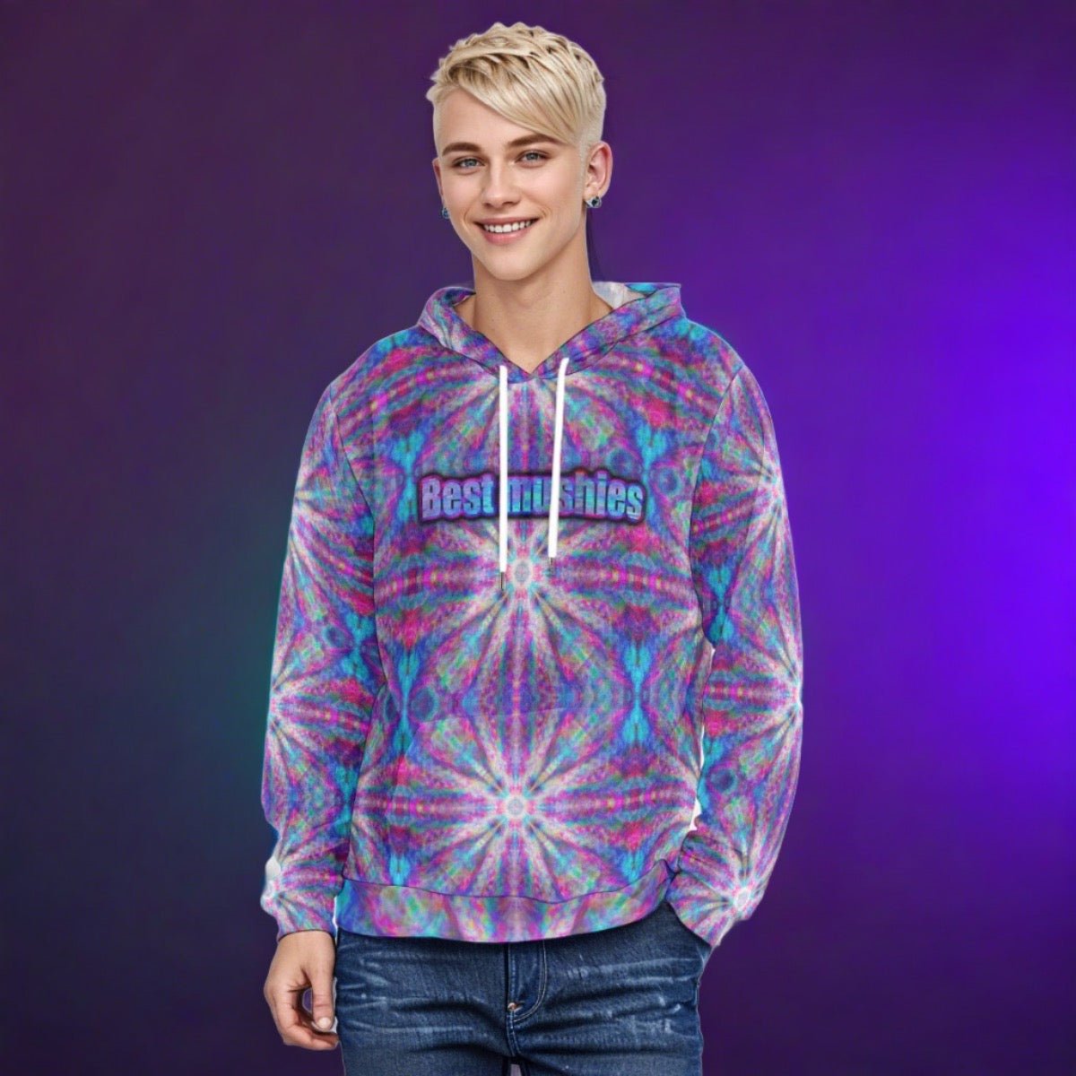 Best Mushie Velvet Hoodie – Unisex | Rave & Festival Clothing | Melted Glam - Hoodie - Melted Glam LLC