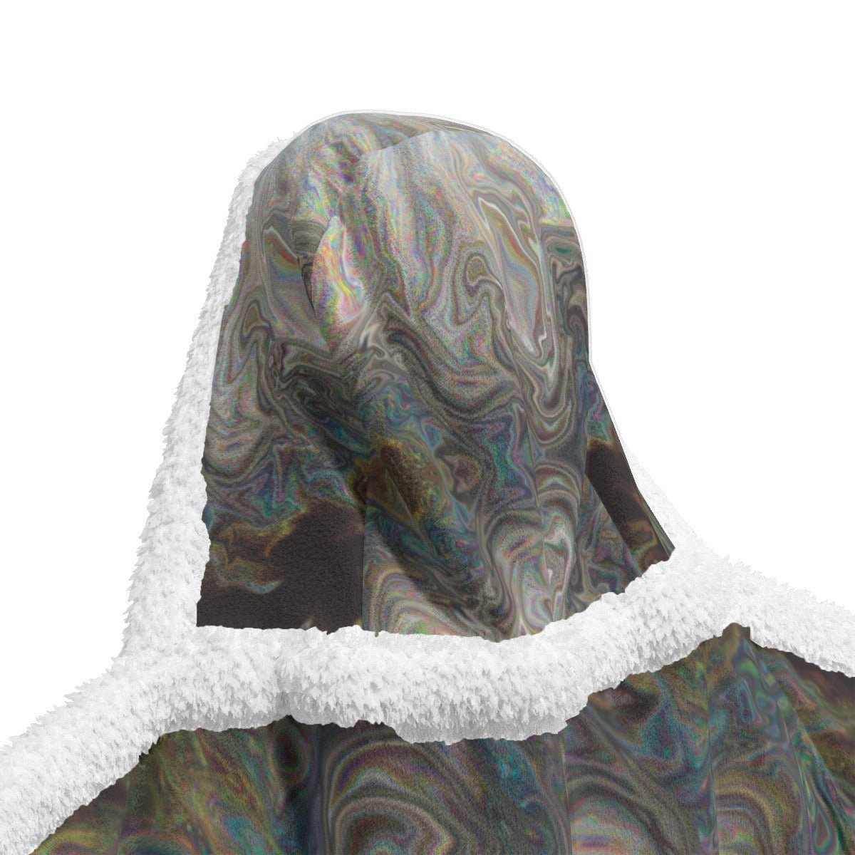 Melting Flower Hooded Blanket – Unisex | Rave & Festival Wear | Melted Glam - Hooded Blanket - Melted Glam LLC