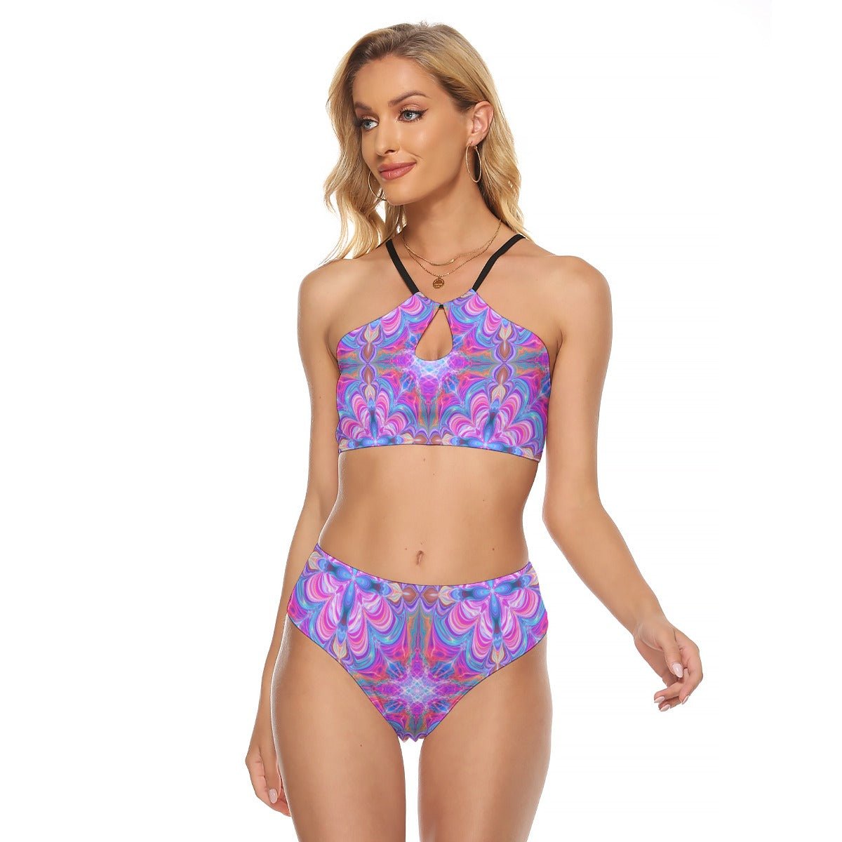 Keyhole Swimsuit set - 12 melt options women’s | Melted Glam | rave and festival clothing / summer fits - Apparel - Melted Glam LLC