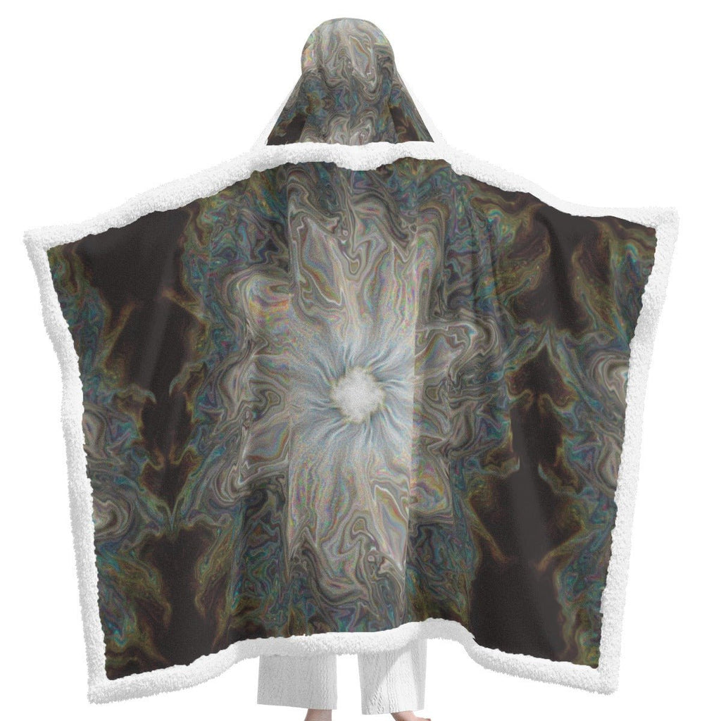 Melting Flower Hooded Blanket – Unisex | Rave & Festival Wear | Melted Glam - Hooded Blanket - Melted Glam LLC