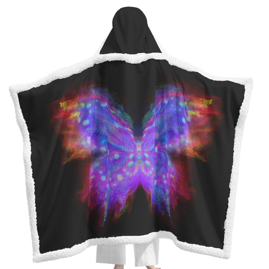 Phoenix Butterfly – Unisex Wearable Hooded Blanket | Rave & Festival Gear | Melted Glam