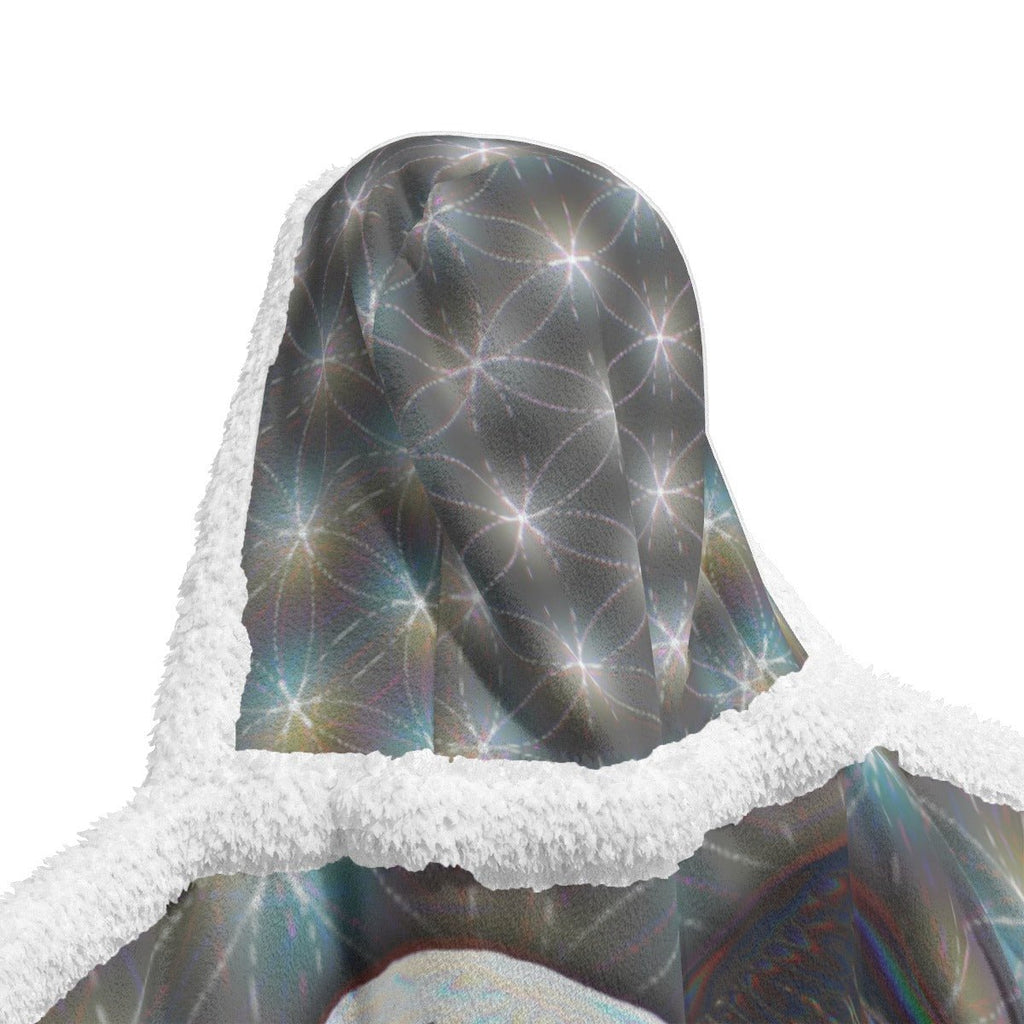 Yin & Yang Wings Hooded Blanket – Unisex | Rave & Festival Wear | Melted Glam - Hooded Blanket - Melted Glam LLC