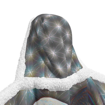 Yin & Yang Wings Hooded Blanket – Unisex | Rave & Festival Wear | Melted Glam - Hooded Blanket - Melted Glam LLC