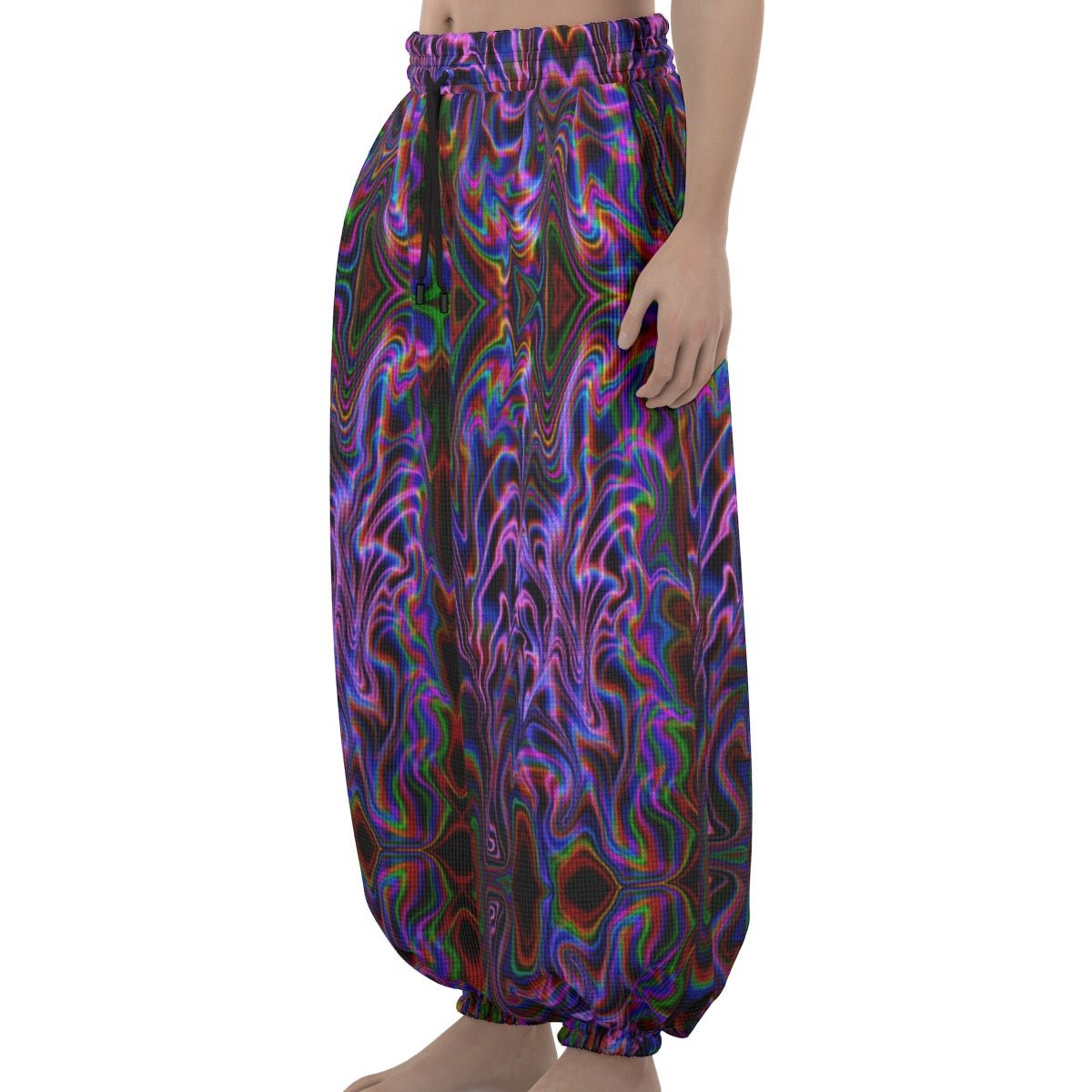 Purple Liquid Lantern Pants – Unisex | Rave & Festival Clothing | Melted Glam - Lantern Pants - Melted Glam LLC