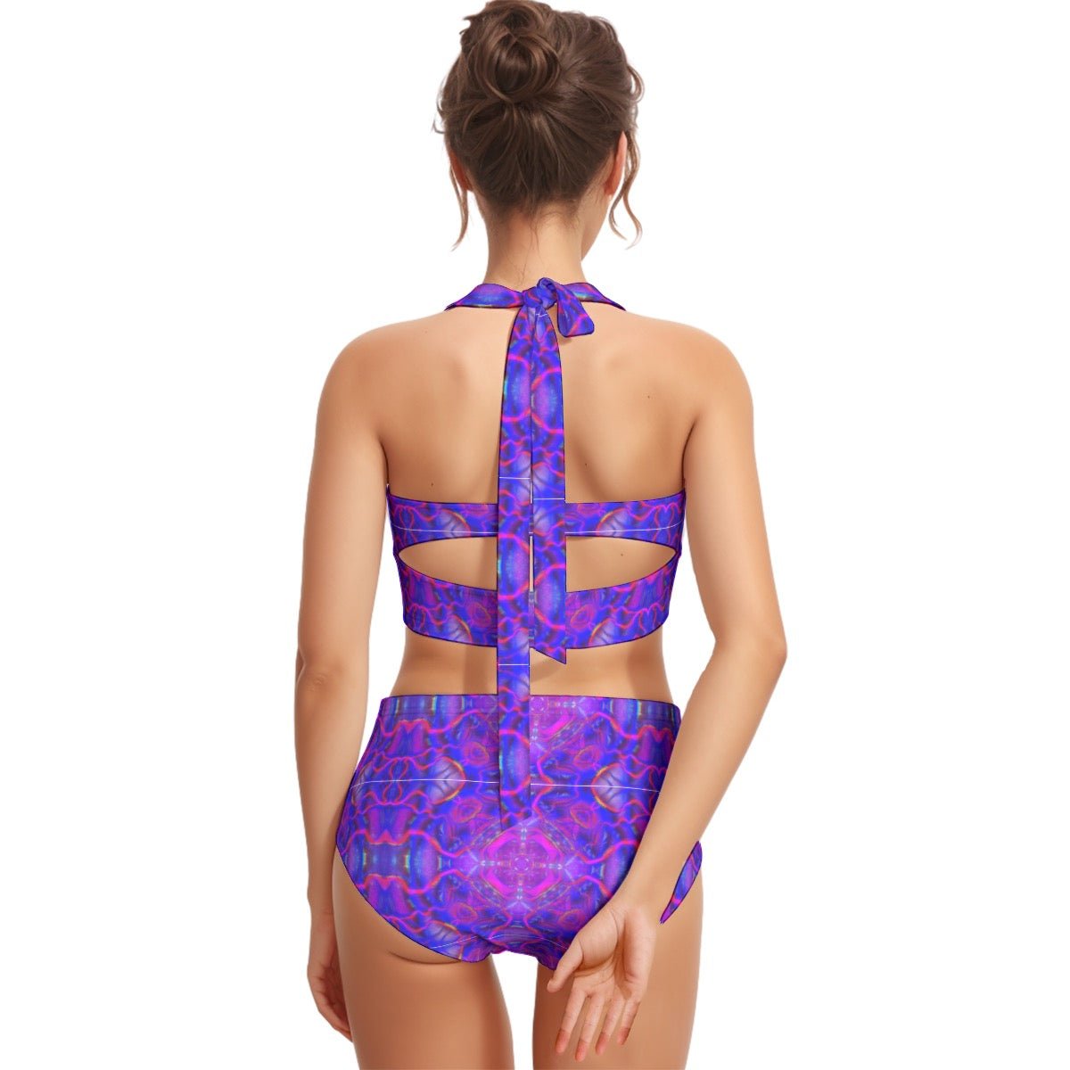 Interstellar Halter Swimsuit Set – Women's | Rave & Festival Wear | Melted Glam - Swimsuit Set - Melted Glam LLC