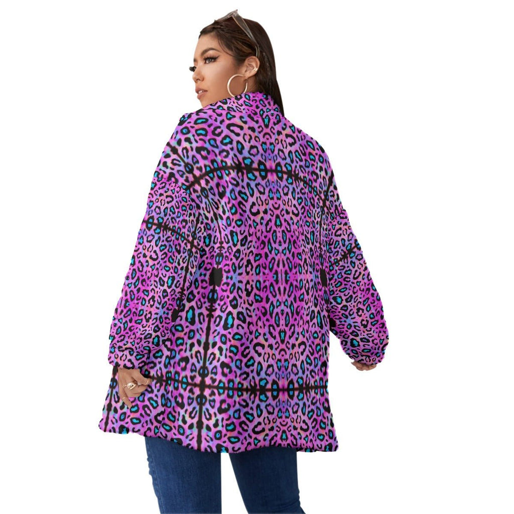 Borg Fleece Coat – Unisex | 22 Melting Options | Rave & Festival Clothing | Melted Glam - Coat - Melted Glam LLC