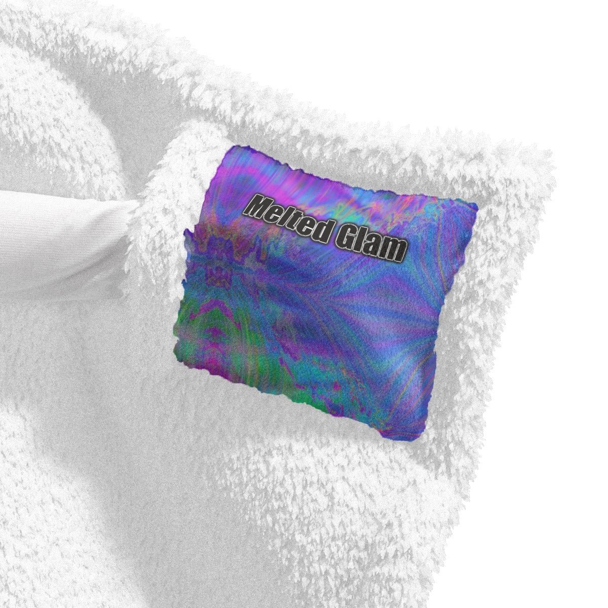 Crystal Wings – Unisex Wearable Hooded Blanket | Rave & Festival Gear | Melted Glam - Hooded Blanket - Melted Glam LLC
