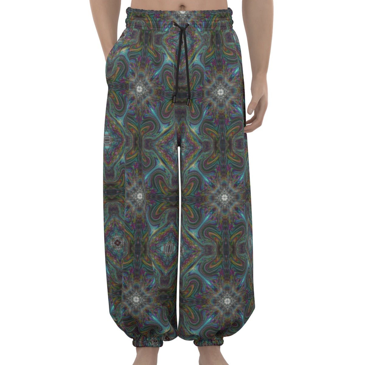 Mind Warp Lantern Pants – Unisex | Rave & Festival Clothing | Melted Glam - Lantern Pants - Melted Glam LLC