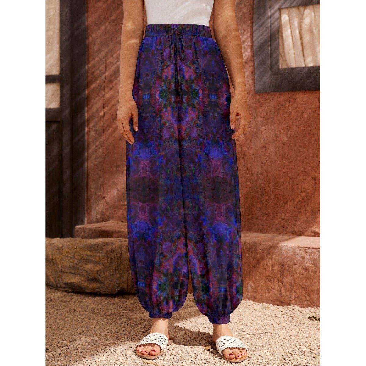 Dreamz Carrot Pants – Women's | Rave & Festival Clothing | Melted Glam - Pants - Melted Glam LLC