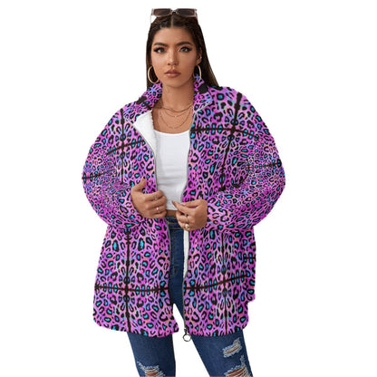 Borg Fleece Coat – Unisex | 22 Melting Options | Rave & Festival Clothing | Melted Glam - Coat - Melted Glam LLC