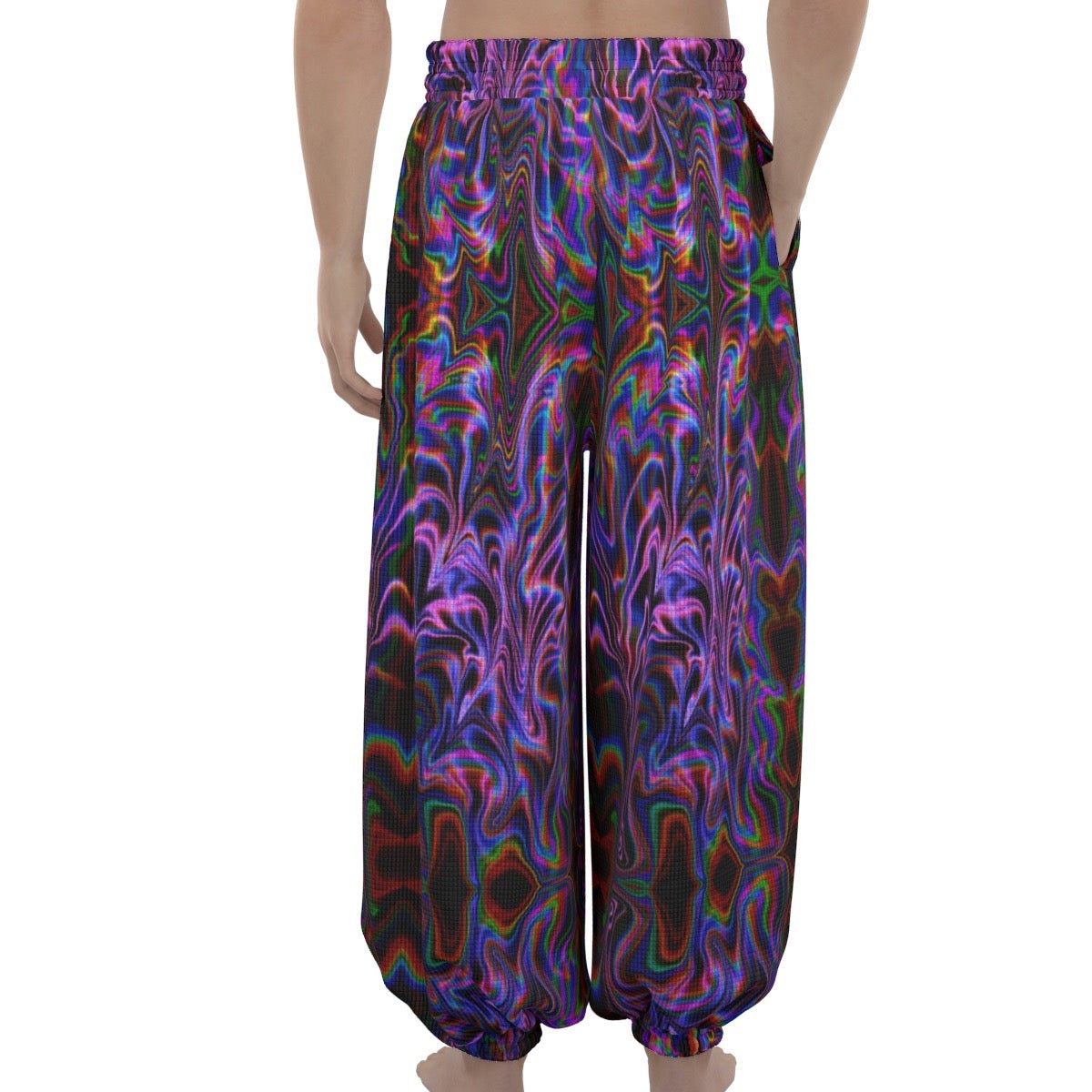 Purple Liquid Lantern Pants – Unisex | Rave & Festival Clothing | Melted Glam - Lantern Pants - Melted Glam LLC