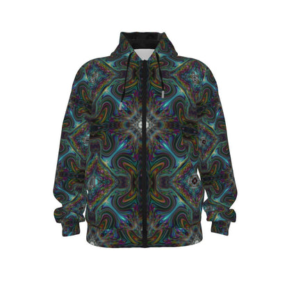 Mind Warp Zip - Up Hoodie – Unisex Cotton | Rave & Festival Clothing | Melted Glam - Hoodie - Melted Glam LLC