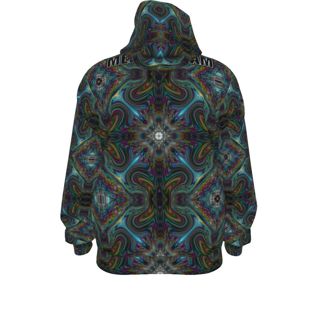 Mind Warp Zip - Up Hoodie – Unisex Cotton | Rave & Festival Clothing | Melted Glam - Hoodie - Melted Glam LLC