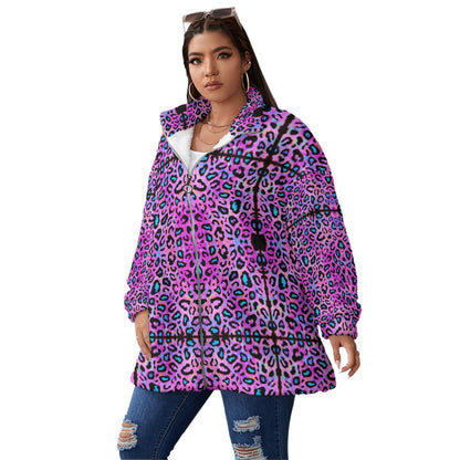 Borg Fleece Coat – Unisex | 22 Melting Options | Rave & Festival Clothing | Melted Glam - Coat - Melted Glam LLC