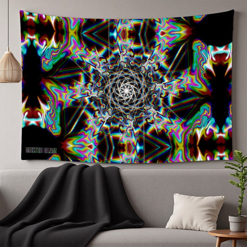 Melted Dimension Decorative Tapestry – Psychedelic Festival Wall Art | Melted Glam - Tapestry - Melted Glam LLC