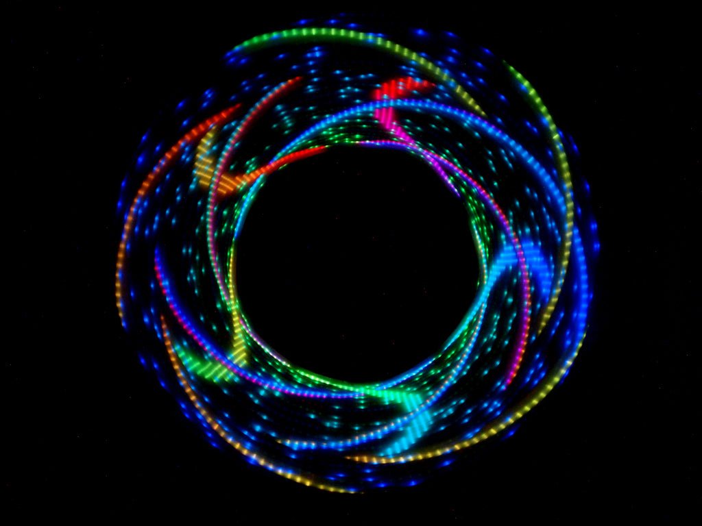 Ready to Ship Atomic V LED Hoops -LED Hoop- Melted Glam LLC