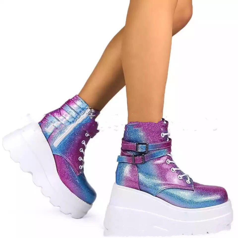 Platform Shoes Boots Women Winter Shoes Genuine Leather -Female shoes- Melted Glam LLC