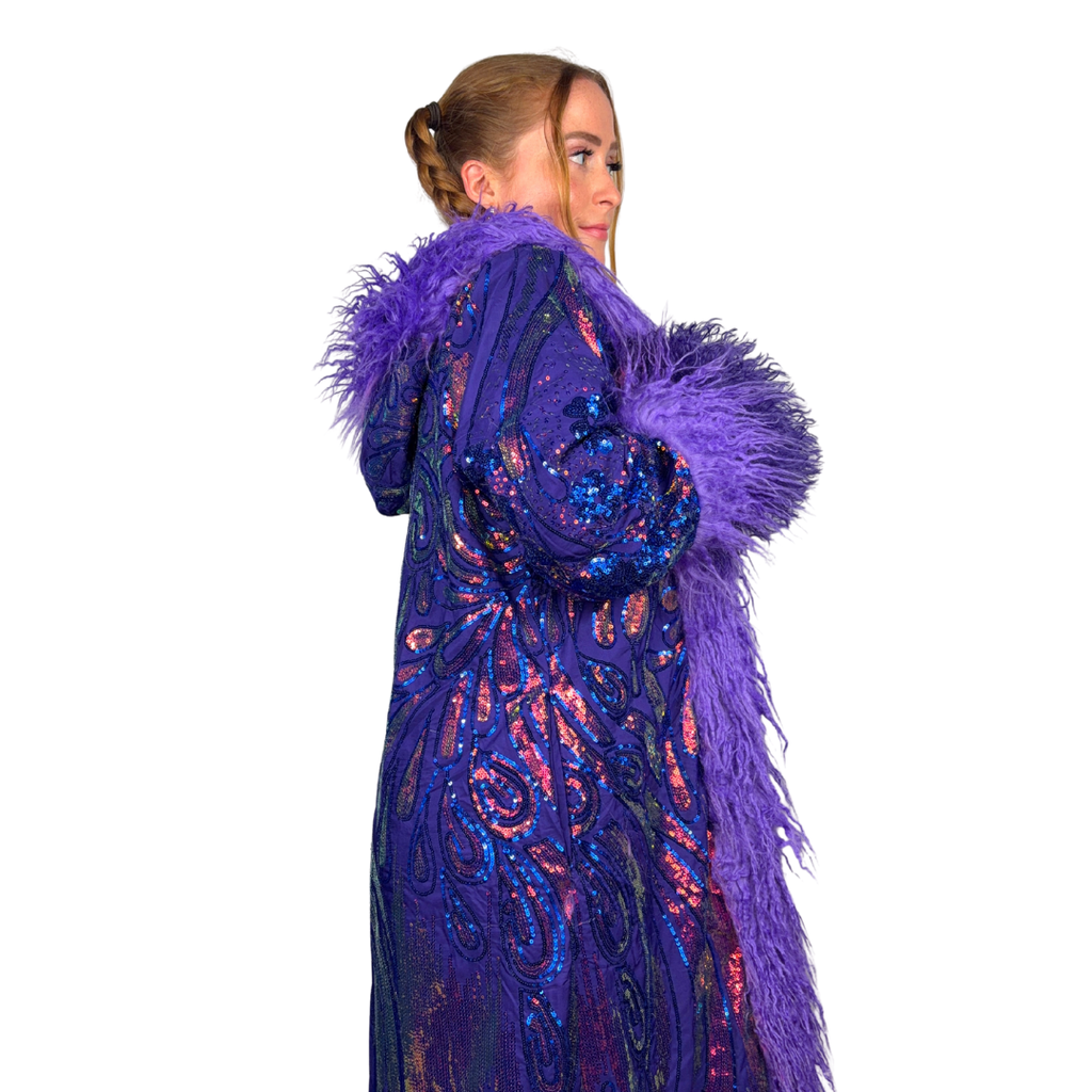Champagne Luxe Sequin Coat - Melted Glam LLC