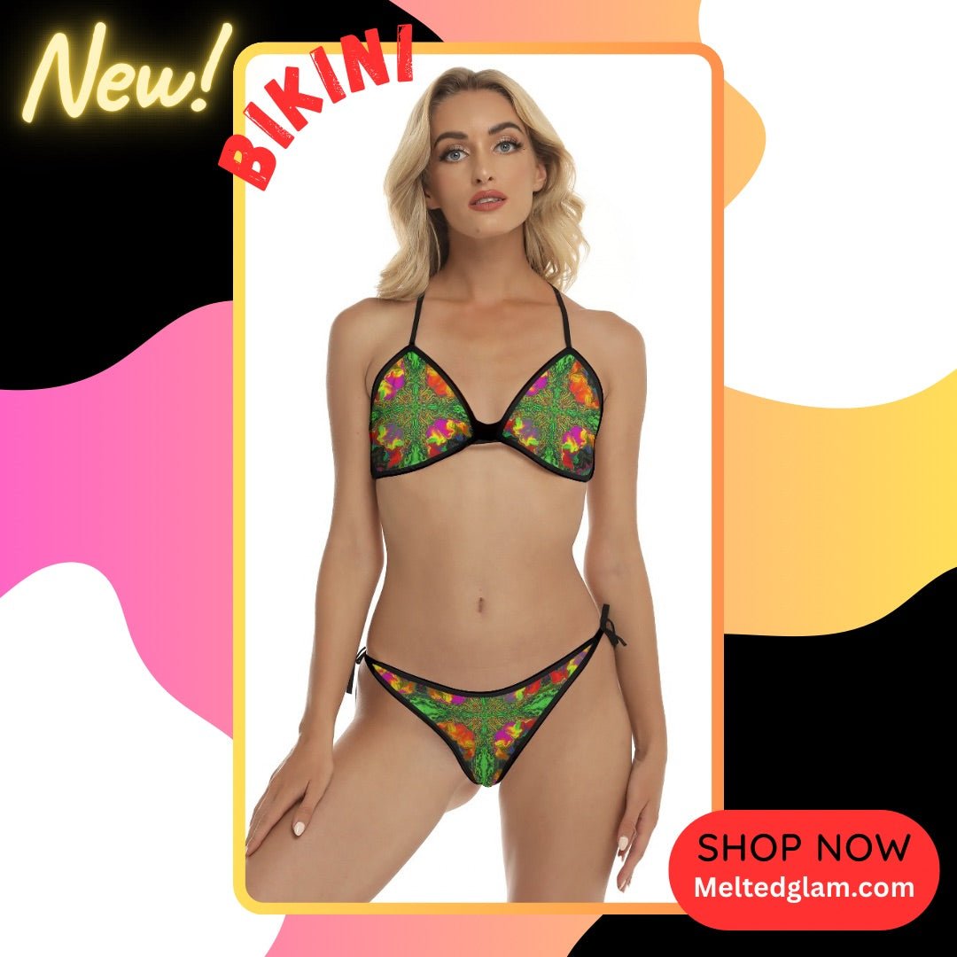 Bikini set - 10 Melting Options Women |Melted Glam| Rave apparel , festival swimsuit - bikini - Melted Glam LLC