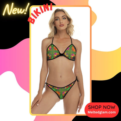 Bikini set - 10 Melting Options Women |Melted Glam| Rave apparel , festival swimsuit - bikini - Melted Glam LLC