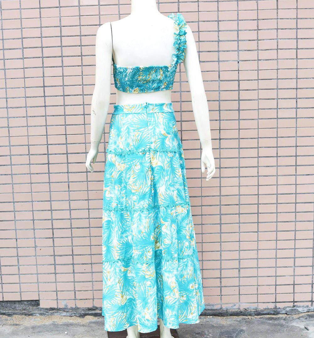 One-shoulder Back Fashionable Two-piece Sexy Dress -Dress- Melted Glam LLC
