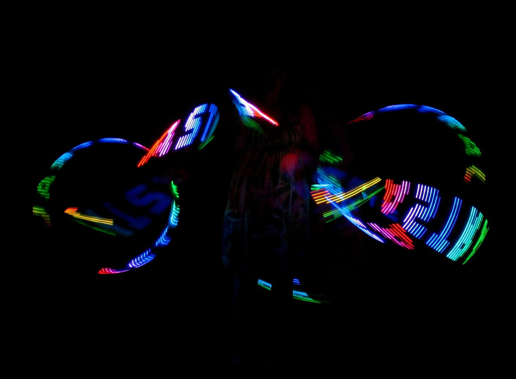 Ready to Ship Atomic V LED Hoops -LED Hoop- Melted Glam LLC