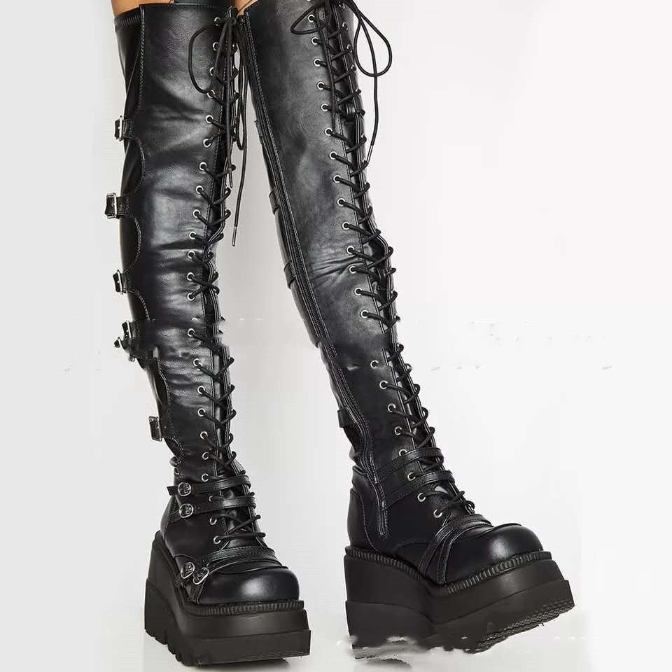 Platform Shoes Boots Women Winter Shoes Genuine Leather -Female shoes- Melted Glam LLC