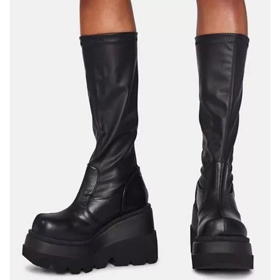 Platform Shoes Boots Women Winter Shoes Genuine Leather -Female shoes- Melted Glam LLC