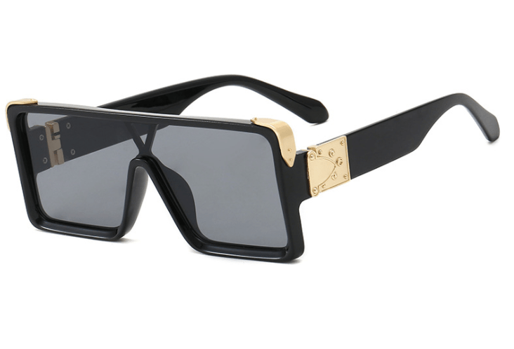 New Design New Stylish New Classic New Black & White Square Shape Sunglasses For Women New Fashionable Branded & Oversized Sun Glasses For Men New Luxury Shades Sunglasses For Men & Women -Sunglasses- Melted Glam LLC