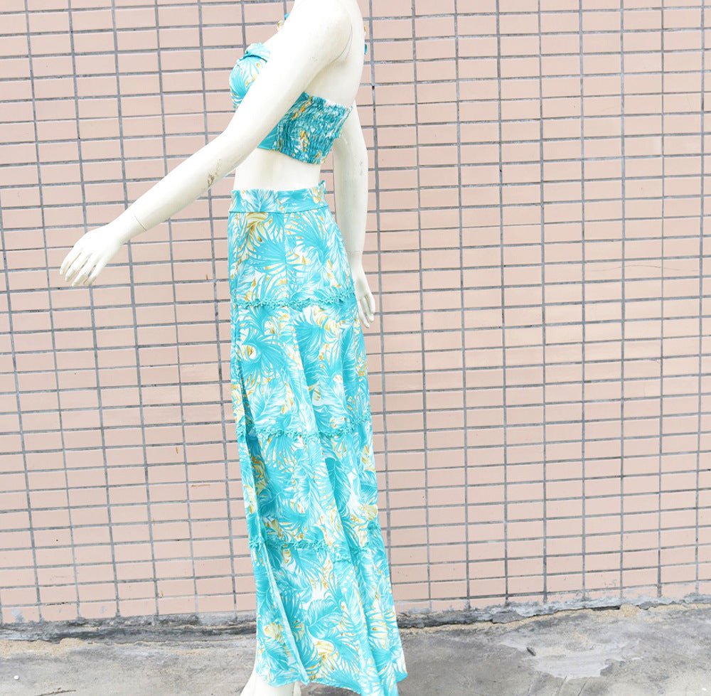 One-shoulder Back Fashionable Two-piece Sexy Dress -Dress- Melted Glam LLC